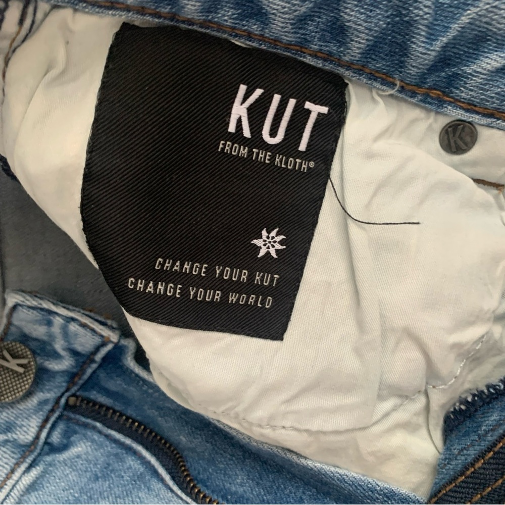 Kut From The Kloth High Rise Christine Straight Leg Jeans - 99% Cotton -Size 10 - Picture 8 of 16